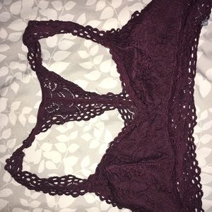 Aerie maroon bralette